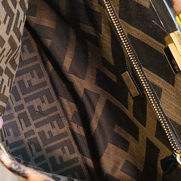 Rare authentic Fendi Peekaboo pony-style calfskin handbag - Picture 4 of 16